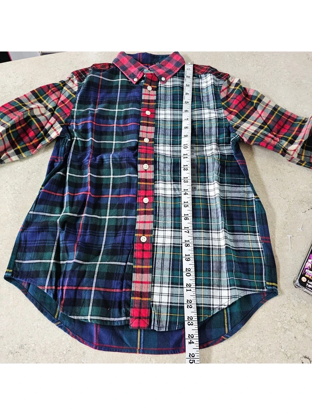 Ralph Lauren Multi-Color Plaid Button-Down Shirt, Size 10/12 Kids